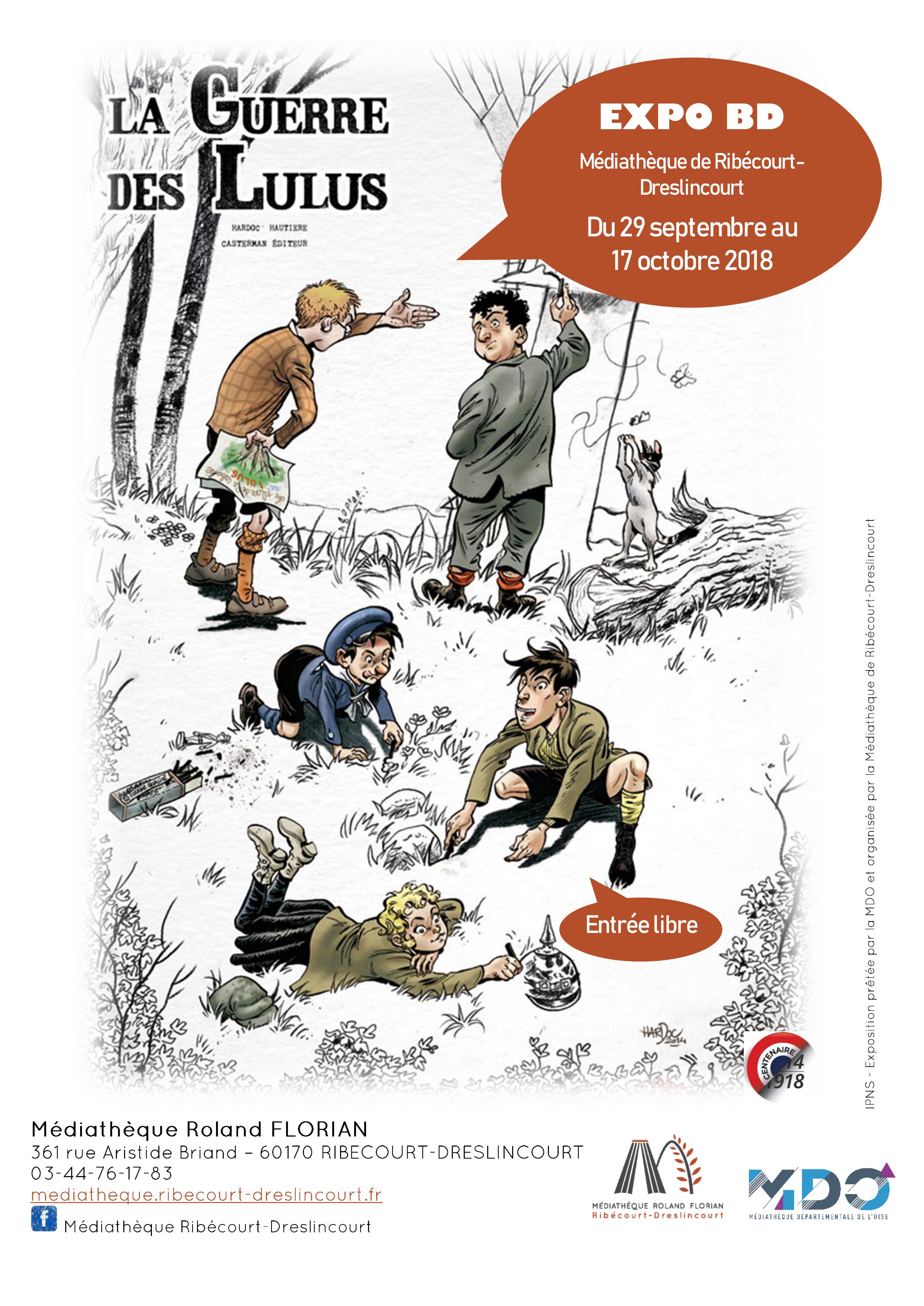 2018.10 Expo Guerre.lulus Affiche