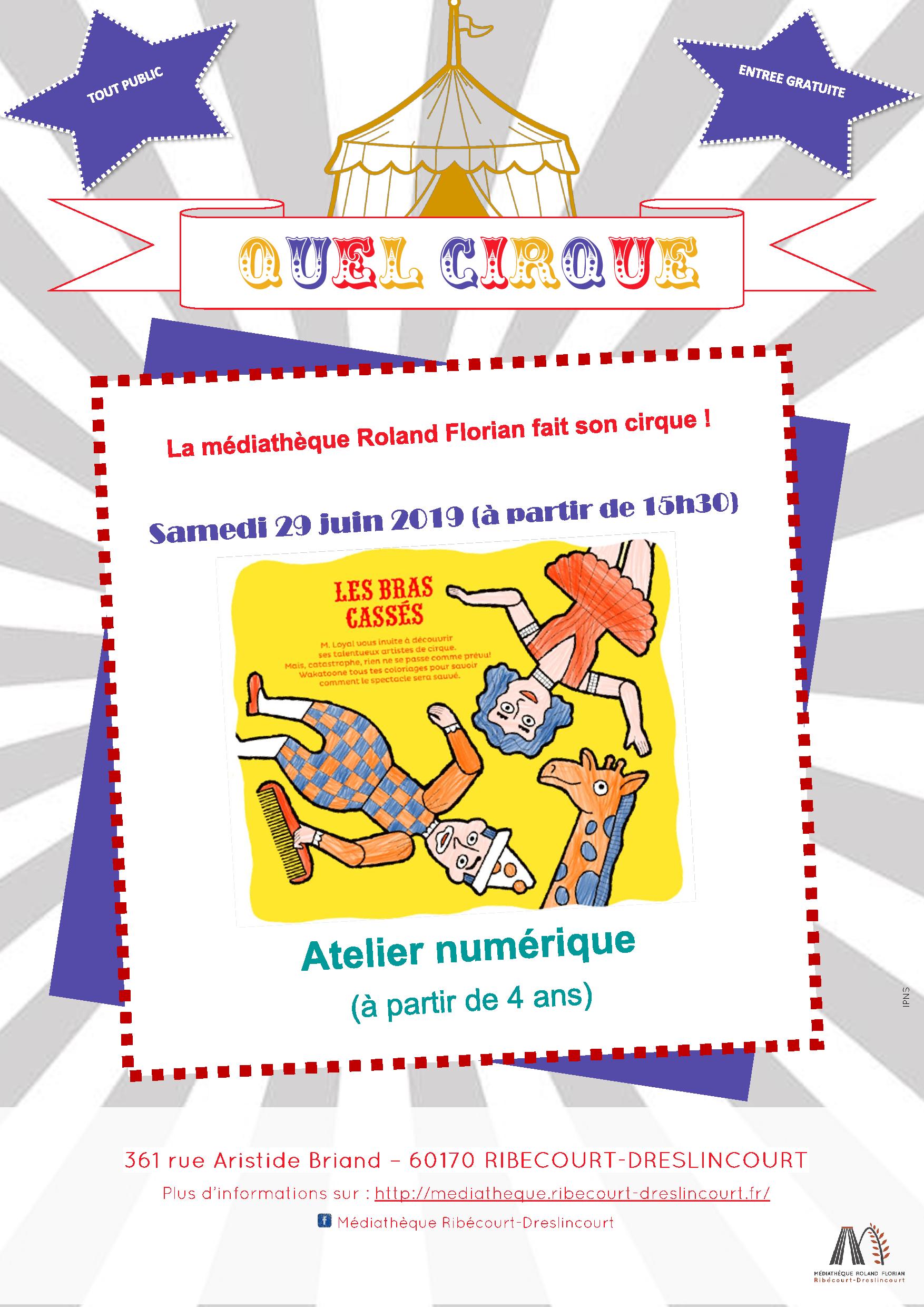 Quel.cirque Atelier.num Affiche
